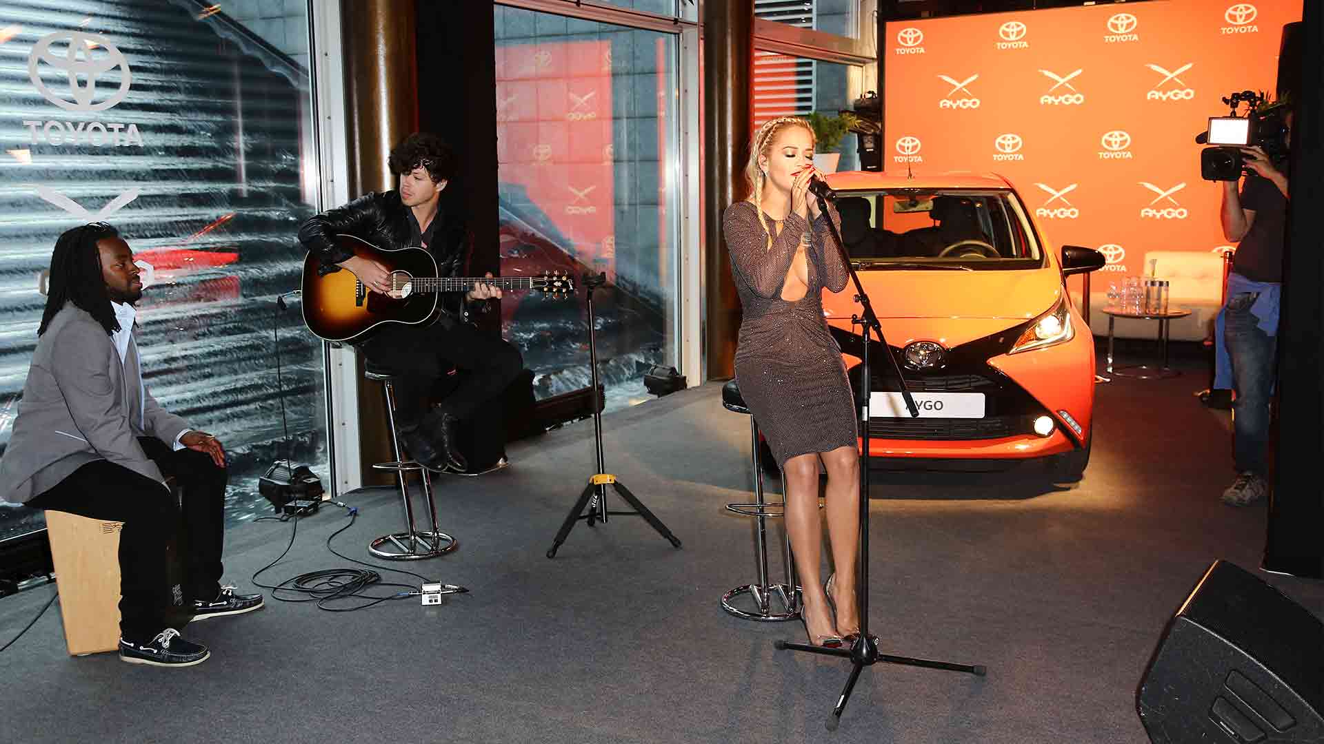Pre-launch of the new Toyota Aygo with Rita Ora at the start of her career Pre-launch of the new Toyota Aygo with Rita Ora at the start of her career